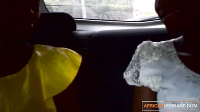African Lesbians Flirting In Taxi Pussy Eating In Bedroom