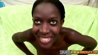 Ebony Amateur Sweetie Used In White Blowbang Galore