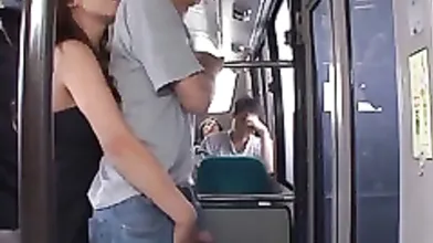 Chinese girl is often traveling by bus because there is always someone who wants to fuck her