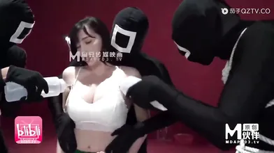 Chinese brunette is participating a new Squid game and getting fucked harder than ever before